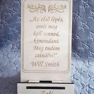 Will Smits telefontartó, motivációs idézettel - táska & tok - ebook & tablet tok - Meska.hu