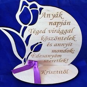 Névre szóló egyedi tulipán Anyák napjára - otthon & életmód - dekoráció - virágdísz és tartó - csokor & virágdísz - Meska.hu
