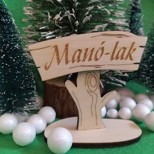 DIY csináld magad:Manó-lak tábla, manóház kellék - diy (csináld magad) - egységcsomag - Meska.hu