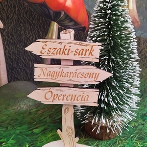 DIY csináld magad:Manós irányjelző tábla, manóház kellék - diy (csináld magad) - egységcsomag - Meska.hu