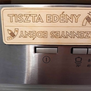Mosogatógép jelölő mágnes : tiszta-szennyes - Meska.hu