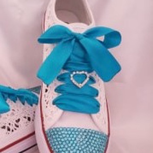 Cipődísz: strasszos szív, charm - Meska.hu