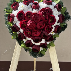 Kegyeleti koszorú  - otthon & életmód - vallás - temetkezési tárgy - sírkoszorú, kegyeleti koszorú - Meska.hu