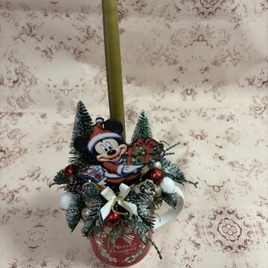 Karácsonyi asztaldísz  - karácsony - karácsonyi lakásdekoráció - ünnepi asztaldekoráció - Meska.hu