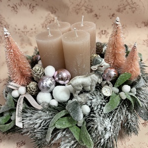 Adventi koszorú  - karácsony - adventi díszek - adventi asztaldísz - Meska.hu