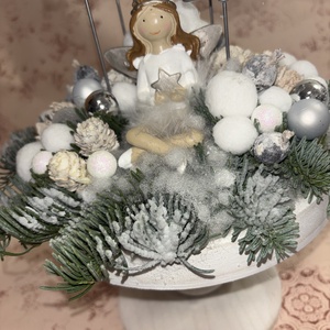 Adventi asztaldísz  - karácsony - karácsonyi lakásdekoráció - ünnepi asztaldekoráció - Meska.hu