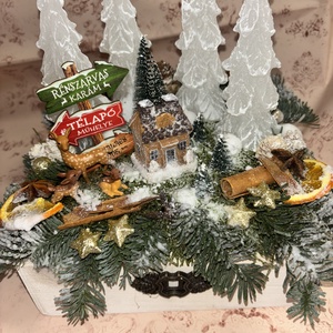 Adventi asztaldísz  - Meska.hu