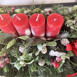 Adventi asztaldísz  - karácsony - karácsonyi lakásdekoráció - ünnepi asztaldekoráció - Meska.hu