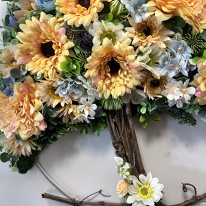 Virágos Életfa, Otthon & Életmód, Dekoráció, Ajtó- és ablak dekoráció, Ajtódísz & Kopogtató, , MESKA