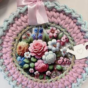 Horgolt dekoráció , Otthon & Életmód, Dekoráció, Ajtó- és ablak dekoráció, Ablakdísz, Horgolás, MESKA