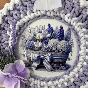 Horgolt kopogtató , Otthon & Életmód, Dekoráció, Ajtó- és ablak dekoráció, Ablakdísz, , MESKA