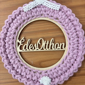 Horgolt kopogtató , Otthon & Életmód, Dekoráció, Ajtó- és ablak dekoráció, Ablakdísz, , MESKA