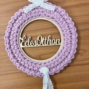 Horgolt kopogtató  - otthon & életmód - dekoráció - ajtó- és ablak dekoráció - ablakdísz - Meska.hu