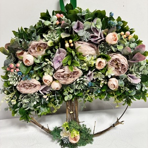 Életfa gyönyörű virágokkal , Otthon & Életmód, Dekoráció, Ajtó- és ablak dekoráció, Ablakmatrica, , MESKA