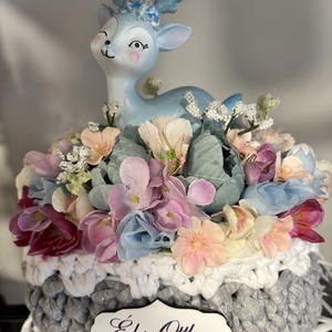 Huncut őzikés dekoráció  - otthon & életmód - virágdekoráció - virágdíszek - asztali virágdísz - Meska.hu