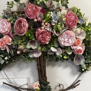 Virágos Életfa - otthon & életmód - dekoráció - ajtó- és ablak dekoráció - ajtódísz & kopogtató - Meska.hu