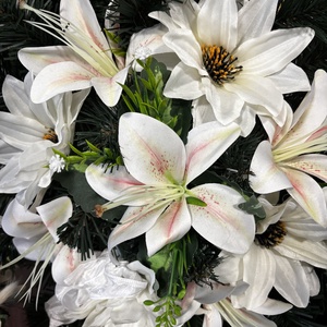 Kegyeleti koszorú , Otthon & Életmód, Vallás, Temetkezési tárgy, Sírkoszorú, kegyeleti koszorú, , MESKA