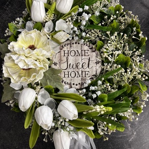 Tulipános kopogtató  - otthon & életmód - dekoráció - ajtó- és ablak dekoráció - ajtódísz & kopogtató - Meska.hu