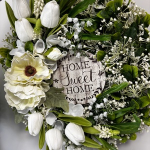 Tulipános kopogtató  - otthon & életmód - dekoráció - ajtó- és ablak dekoráció - ajtódísz & kopogtató - Meska.hu