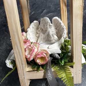 Sírdísz anya fa táblával - otthon & életmód - vallás - temetkezési tárgy - sírdísz, kegyeleti dísz - Meska.hu