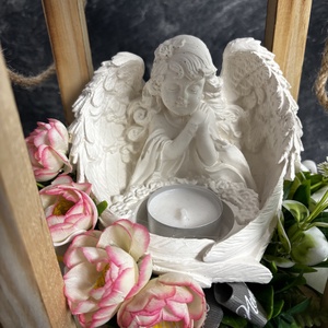 Sírdísz anya fa táblával - otthon & életmód - vallás - temetkezési tárgy - sírdísz, kegyeleti dísz - Meska.hu