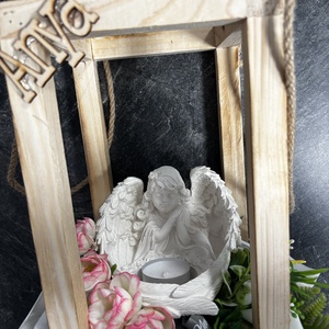 Sírdísz anya fa táblával - otthon & életmód - vallás - temetkezési tárgy - sírdísz, kegyeleti dísz - Meska.hu