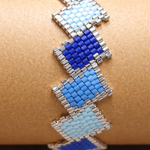 Gyöngy karkötő - kék világ - ékszer - karkötő - gyöngyös karkötő - Meska.hu