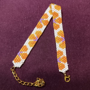 Gyöngy karkötő - tavaszi virágok, Ékszer, Karkötő, Gyöngyös karkötő, , MESKA