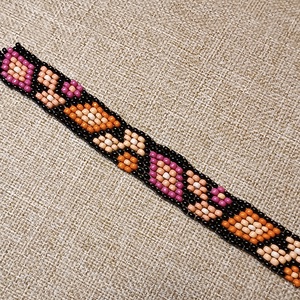 Gyöngy karkötő - nyári mintás, Ékszer, Karkötő, Gyöngyös karkötő, Gyöngyfűzés, gyöngyhímzés, MESKA