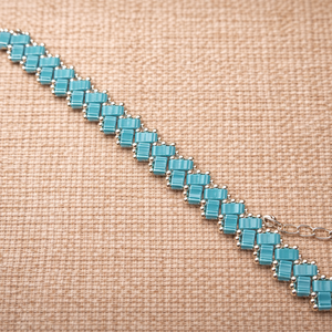 Gyöngy karkötő - Turquoise - Meska.hu