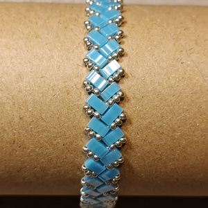 Gyöngy karkötő - Turquoise - ékszer - karkötő - gyöngyös karkötő - Meska.hu