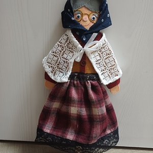 Fakanálbáb (nagy) - 40 cm (Öreg Anyó), Játék & Sport, Bábok, Báb készlet, Varrás, MESKA