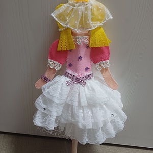 Fakanálbáb (nagy) - 40 cm (Királylány) - játék & sport - bábok - báb készlet - Meska.hu