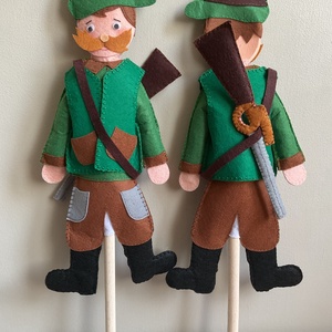 Fakanálbáb (nagy) - 40 cm (Vadász) - játék & sport - bábok - báb készlet - Meska.hu