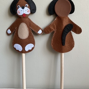 Fakanálbáb (nagy) - 30 cm (Kutya) - játék & sport - bábok - báb készlet - Meska.hu
