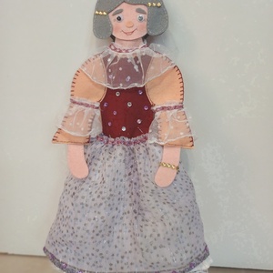Fakanálbáb (nagy) - 40 cm (Királyné) - játék & sport - bábok - báb készlet - Meska.hu