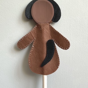 Fakanálbáb (nagy) - 30 cm (Kutya) - játék & sport - bábok - báb készlet - Meska.hu