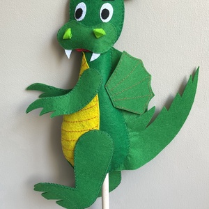 Fakanálbáb (nagy) - 40 cm (Sárkány) - játék & sport - bábok - báb készlet - Meska.hu
