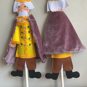 Fakanálbáb (nagy) - 40 cm (Öreg király) - játék & sport - bábok - báb készlet - Meska.hu