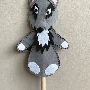Fakanálbáb (nagy) - 30 cm (Farkas) - játék & sport - bábok - báb készlet - Meska.hu