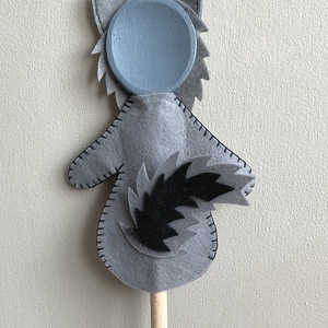 Fakanálbáb (nagy) - 30 cm (Farkas) - játék & sport - bábok - báb készlet - Meska.hu