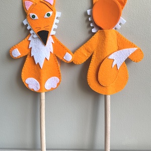 Fakanálbáb (nagy) - 30 cm (Róka) - játék & sport - bábok - báb készlet - Meska.hu