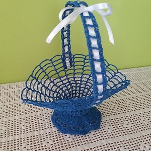 Húsvéti kosár tojásokkal - otthon & életmód - dekoráció - asztal és polc dekoráció - asztaldísz - Meska.hu