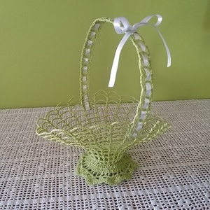 Húsvéti kosár tojásokkal - otthon & életmód - dekoráció - asztal és polc dekoráció - asztaldísz - Meska.hu