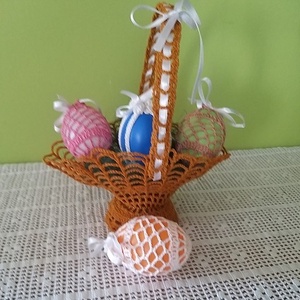 Húsvéti kosár tojásokkal - Meska.hu