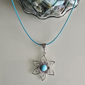 Türkiz  köves nyaklánc  - Meska.hu