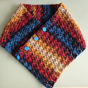 Gombos sál. - ruha & divat - sál, sapka, kendő - vállkendő - Meska.hu