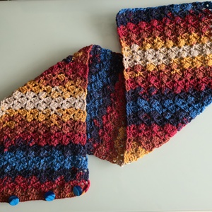 Gombos sál. - ruha & divat - sál, sapka, kendő - vállkendő - Meska.hu