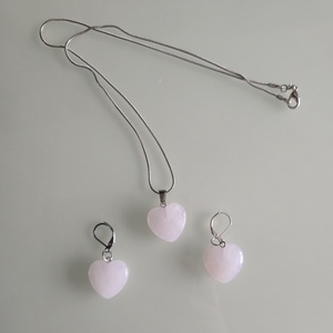 Rózsakvarc szett, Ékszer, Ékszerszett, Ékszerkészítés, MESKA