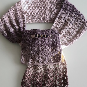 Sál szinátmenetes., Ruha & Divat, Sál, Sapka, Kendő, Vállkendő, Horgolás, MESKA